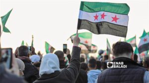 جانب من احتفالات دمشق بالذكرى الأولى لسقوط نظام الأسد – 8 كانون الأول 2025 (عنب بلدي/نور حمزة)