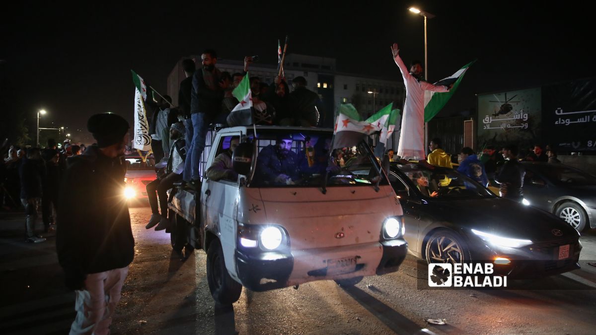 احتفالات شعبية في دمشق في الذكرى السنوية الأولى لسقوط نظام الأسد – 8 كانون الأول 2025 (عنب بلدي/نور حمزة)