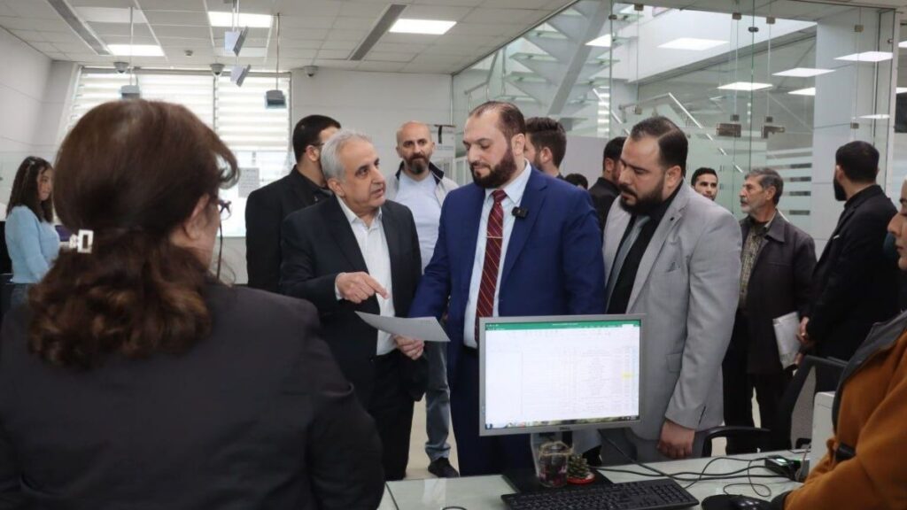 زيارة محافظ دمشق ماهر مروان إلى مديرية المرسوم 66 - 13 نيسان 2025 (محافظة دمشق/تلجرام)