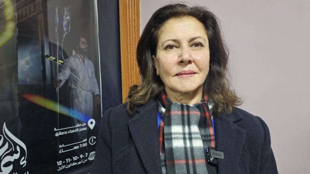 الفنانة السورية ليلى عوض - 14 كانون الثاني 2026 (عنب بلدي/ أحمد المسلماني)