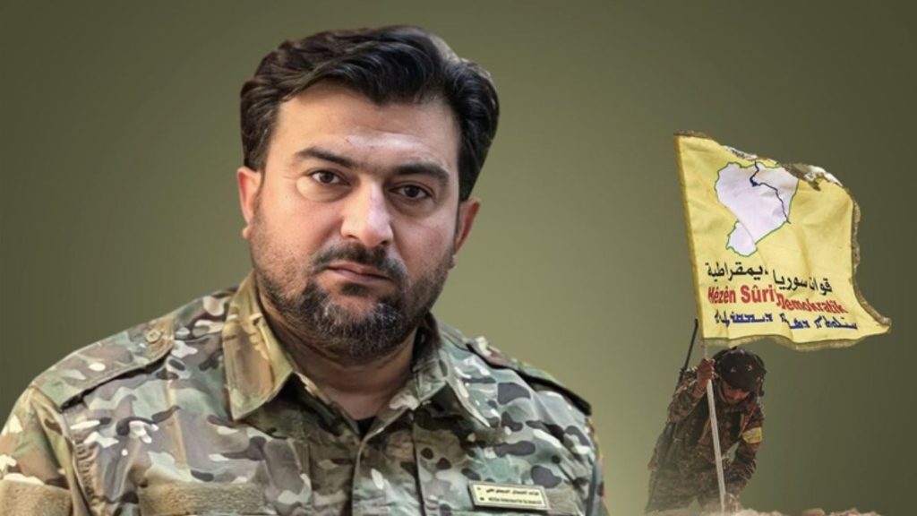قائد "قوات الشمال الديمقراطي" المنضوي في "قوات سوريا الديمقراطية" (قسد) أبو عمر الإدلبي - 12 كانون الثاني 2026 (وكالة رووداو)