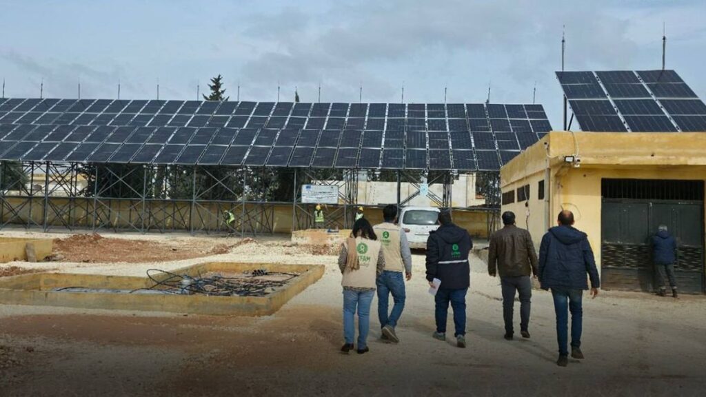 مشروع طاقة شمسية لتعزيز خدمات المياه في الزربة بحلب - 18 شباط 2026 (وزارة الطاقة)