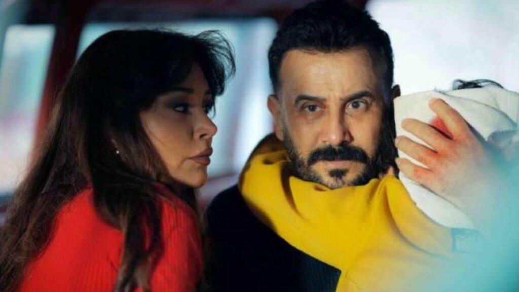 قصي خولي وكاريس بشار في مشهد من مسلسل "بخمس أرواح" ـ 19 شباط 2026 (قناة رؤيا)