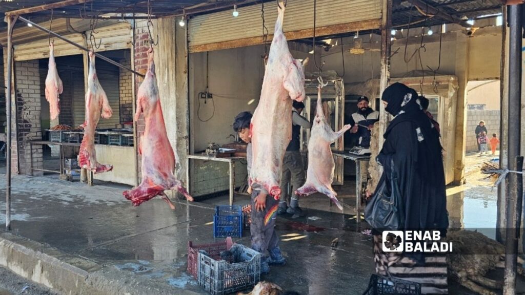 أسواق محافظة الحسكة شمال شرقي سوريا تشهد ارتفاعًا ملحوظًا في أسعار الفروج واللحوم الحمراء مع حلول شهر رمضان - 2 آذار 2026 (عنب بلدي)