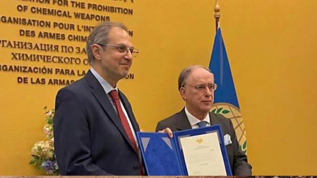 من تفعيل البعثة الدائمة لسوريا لدى منظمة حظر الأسلحة الكيميائية (opcw) - 22 تشرين الثاني 2025 (الإخبارية السورية)