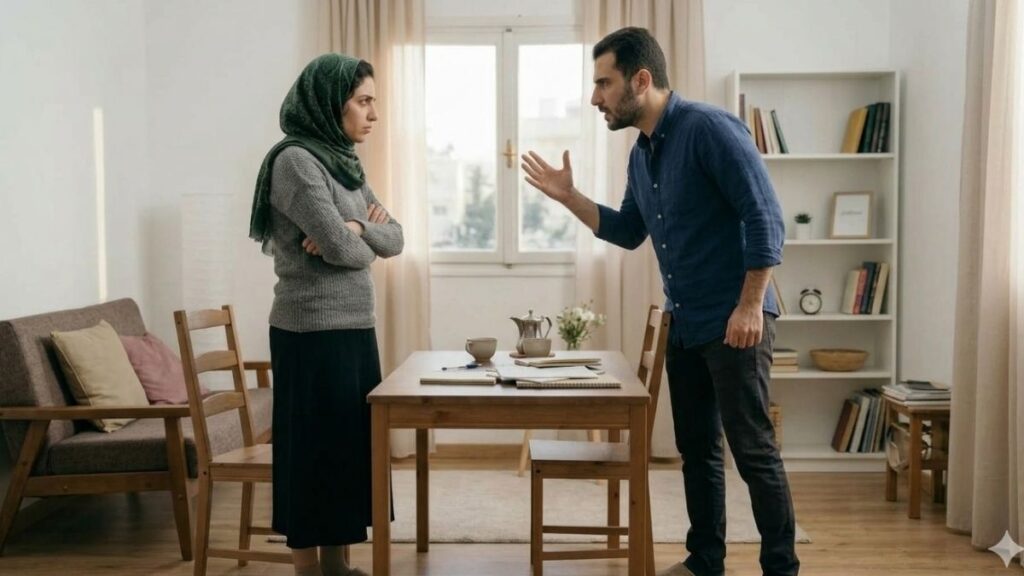 التغيرات الاجتماعية والثقافية تترك أثرًا واضحًا على المفاهيم والأدوار في العلاقة الزوجية تحتاج إلى منهجية مدروسة لتجاوزها (عنب بلدي/مولّدة بالذكاء الاصطناعي)
