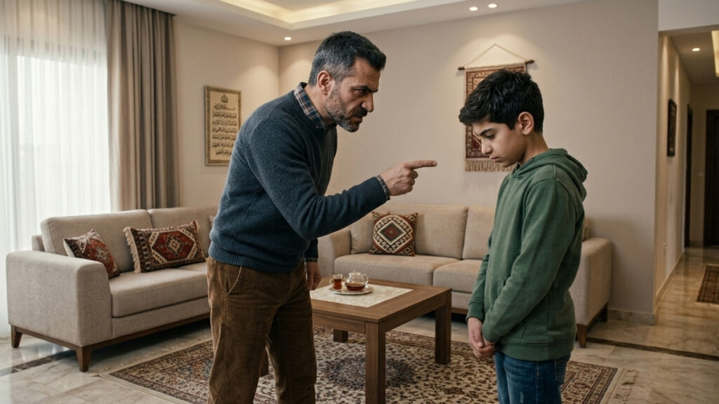 غالبًا ما يخلط الآباء بين الحزم التربوي الذي يرسم حدودًا واضحة وثابتة تحمي الطفل وبين التسلط من موقع القوة أو الخوف (عنب بلدي/مولّدة بالذكاء الاصطناعي)