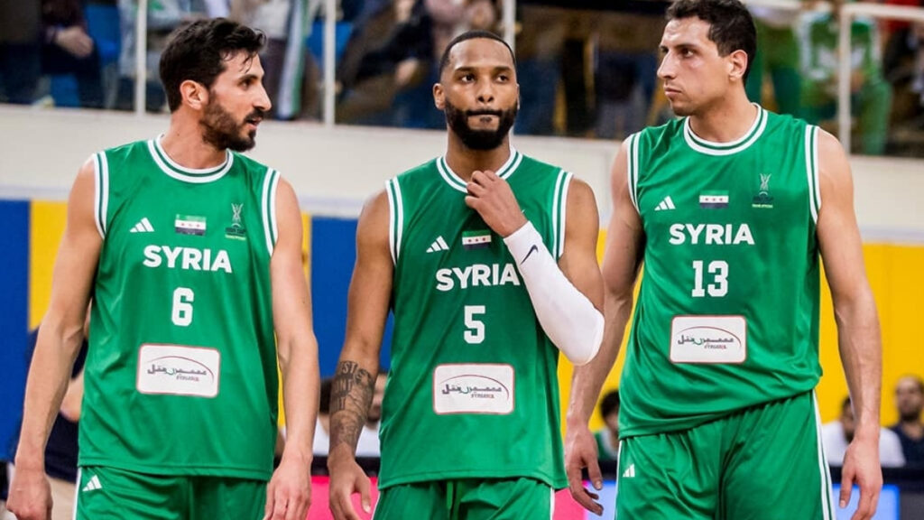 من مباراة المنتخبين السوري والبحريني في الجولة الأخيرة من التصفيات المؤهلة لكأس آسيا لكرة السلة 2025 - 25 شباط 2025 (FIBA)