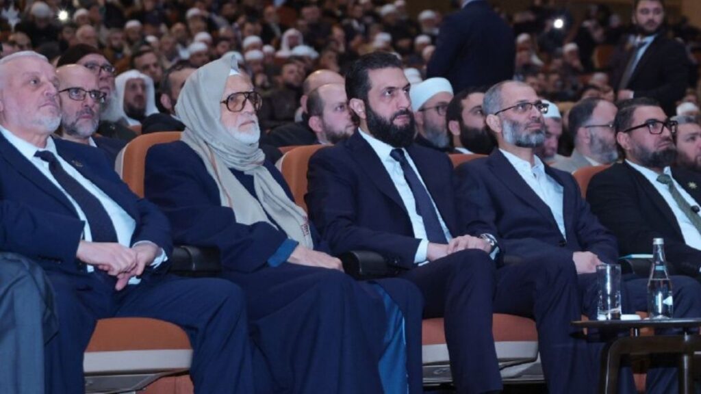 الرئيس السوري أحمد الشرع يشارك بمؤتمر وحدة الخطاب الإسلامي - 16 شباط 2026 (رئاسة الجمهورية)