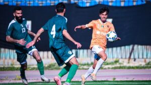 مباراة الوحدة والشرطة ضمن الجولة الـ13 من الدوري الممتاز للرجال لكرة القدم - 11 آذار 2026 (نادي الوحدة)
