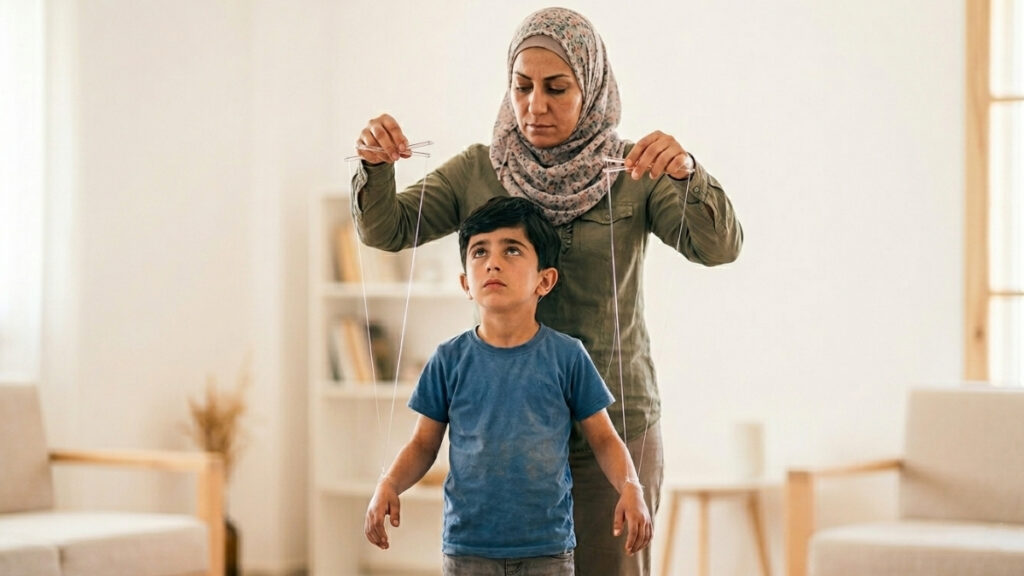 التربية المكثفة قد تعوق تطور استقلالية الطفل وتضعف قدرته على اكتشاف ذاته (عنب بلدي/مولّدة بالذكاء الاصطناعي)