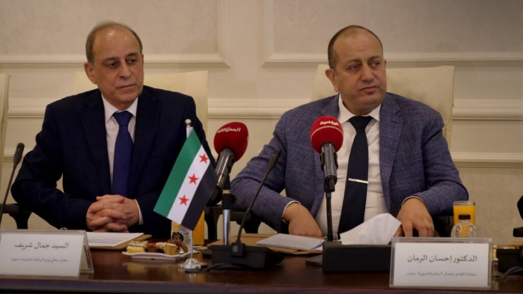 وزير الرياضة والشباب المستقيل محمد سامح حامض ومعاونه جمال الشريف أحد المرشحين لتسلم الحقيبة الوزارية - 19 كانون الثاني 2026 (سانا)