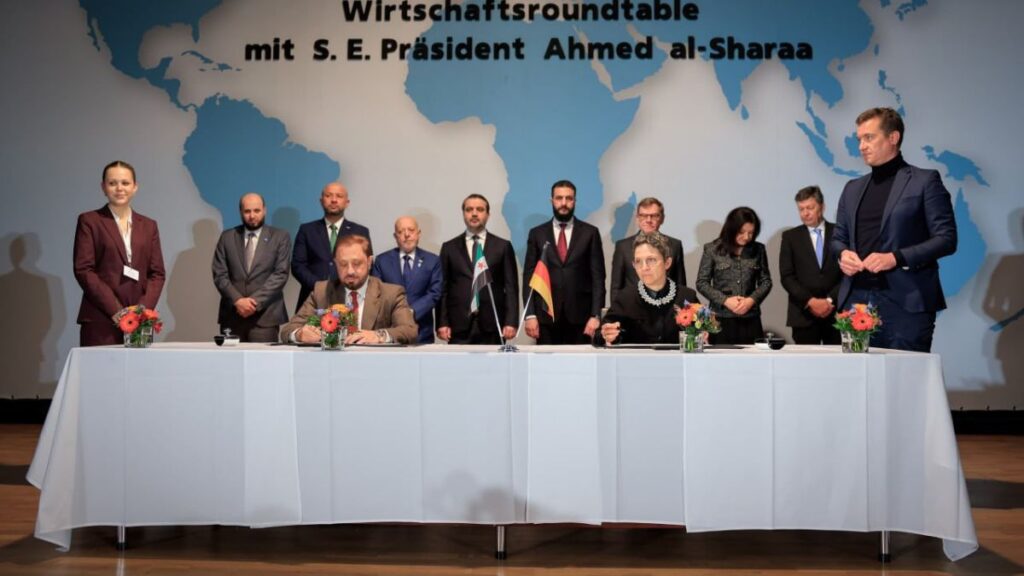 مراسم توقيع اتفاقية تعاون في مجال النقل الجوي بحضور الجانبين السوري والألماني - 30 آذار 2026 (الهيئة العامة للطيران)