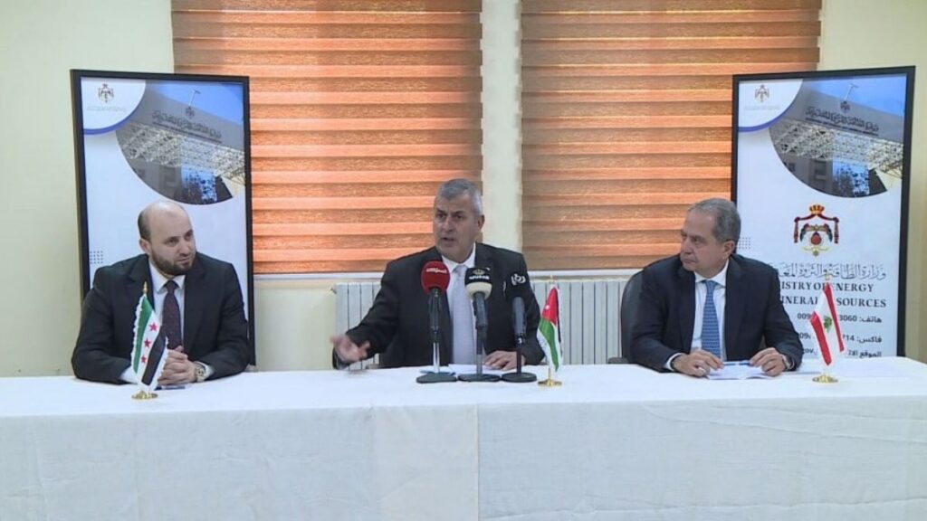 وزراء الطاقة في سوريا ولبنان والأردن يتفقون على تبادل الغاز - 4 أيار 2026 (سانا)