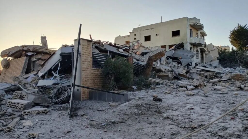 منازل سكنية مدمر جراء الغارات الإسرائيلية على بلدة الزهراني في لبنان ـ 31 أيار 2026 (الوكالة الوطنية للإعلام)