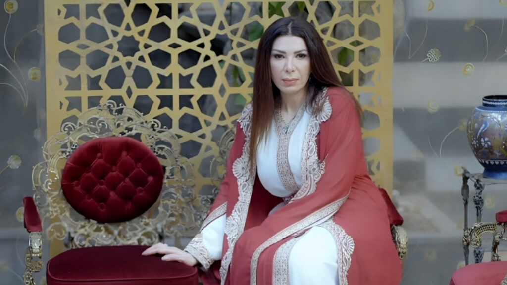 this file الفنانة عبير شمس الدين في مشهد من مسلسل "شمس الأصيل" - 6 أيار 2026 (شاميانا للإنتاج الفني)