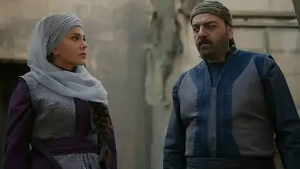 الفنانان سامر المصري وديمة قندلفت في مشهد من مسلسل "النويلاتي" - 17 آذار 2026 (قناة الجديد)