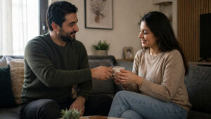التقدير في العلاقة الزوجية ليس مجرد تعبير بل ممارسة يومية تعكس وعيًا ومسؤولية مشتركة (عنب بلدي/مولّدة بالذكاء الاصطناعي)