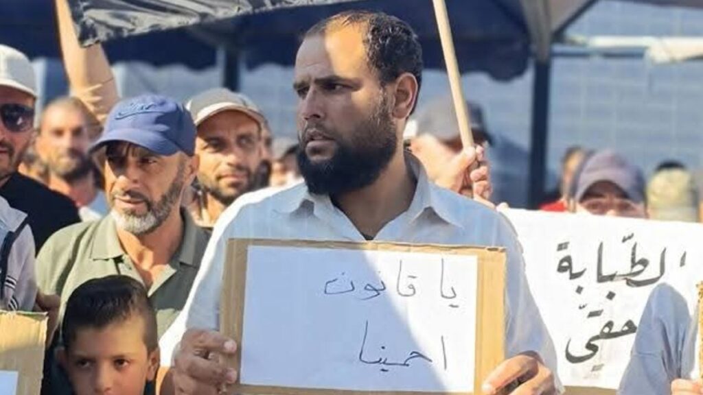 مطالب عمال زنوبيا في اعتصام أمام مقر الشركة في ريف دمشق - 13 حزيران 2026 (عمال شركة زنوبيا/ فيسبوك)