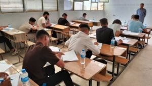 طلاب في الحسكة يتقدمون لامتحانات الشهادة الثانوية - 6 حزيران 2026 (وزارة التربية/فيسبوك)