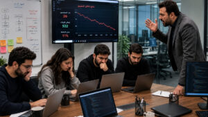 الشركات الناشئة تنجو من الفشل بالجمع بين الشغف التقني والواقعية الاقتصادية والتركيز على احتياج الإنسان والتعلم من عثرات الآخرين (عنب بلدي/مولّدة بالذكاء الاصطناعي)
