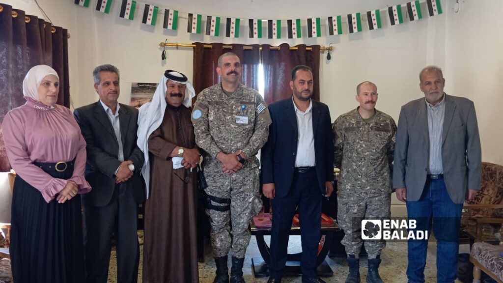 اتحاد الفلاحين في القنيطرة ينسق مع قوات الأمم المتحدة في المنطقة إجراءات حماية الفلاحين من الانمتهاكات الإسرائيلية ـ 1 حزيران 2026 (عنب بلدي/ عبد الله الوني)