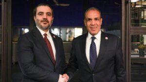 لقاء يجمع وزيري الخارجية السوري والمصري خلال اجتماعات عمّان – 22 حزيران 2026 (سانا)