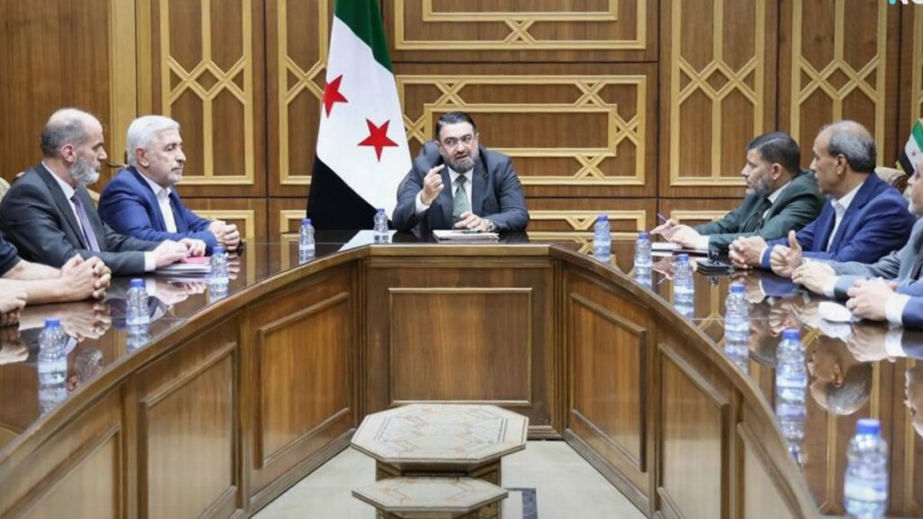 وزير العدل السوري مظهر الويس يترأس اجتماعًا موسعا في في مقر الوزارة بدمشق لمناقشة سبل تسريع الإجراءات القضائية وترسيخ الاستقرار القانوني - 20 حزيران 2026 (سانا)