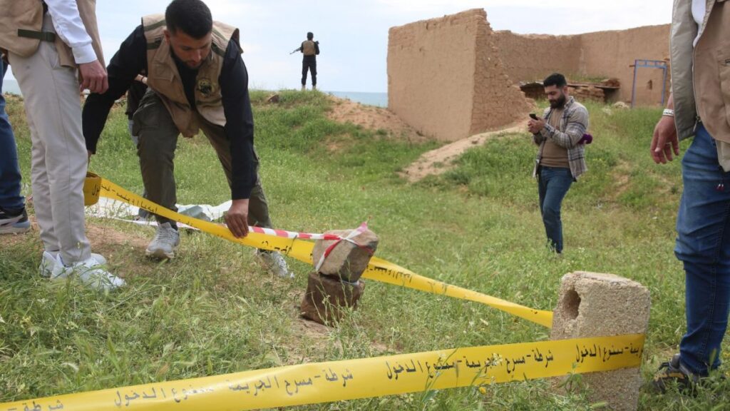 الهيئة الوطنية للمفقودين تؤمن موقع مقبرة جماعية في مزرعة الراهب بريف السفيرة بحلب ـ 1 أيار 2026 (الهيئة الوطنية للمفقودين)