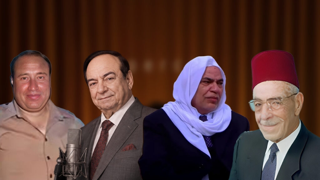 برزت أسماء ارتبطت بما يُعرف بشيوخ الطرب الحلبي أبرزها صبري مدلل وأديب الدايخ وصباح فخري وحسن حفار (تعديل عنب بلدي)
