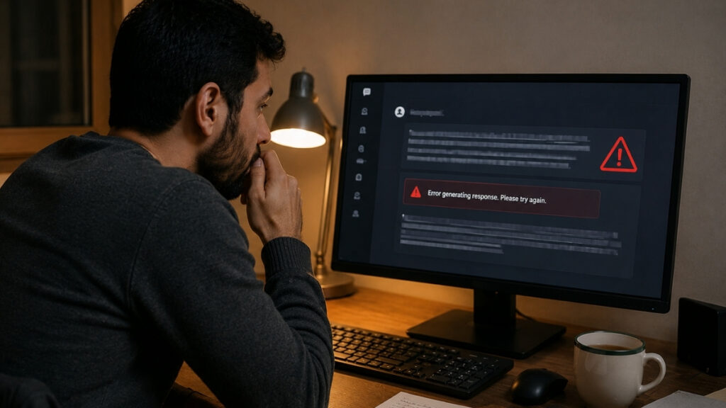 الذكاء الاصطناعي يخطئ بثقة والحقيقة تظل رهن يقظة الإنسان وقدرته على التشكيك (عنب بلدي/مولّدة بالذكاء الاصطناعي)