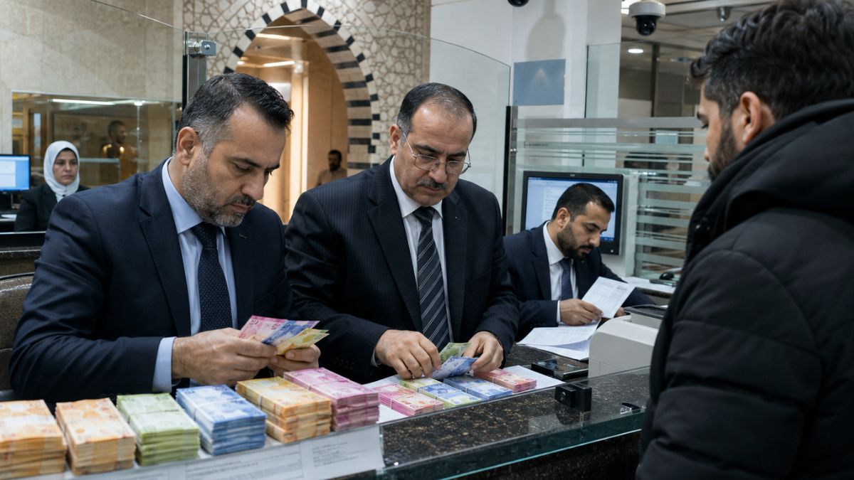 توجيهات صارمة من مصرف سوريا المركزي، مع اقتراب زوال القوة الإبرائية للعملة القديمة وانتهاء عملية الاستبدال (عنب بلدي/ مولدة بالذكاء الاصطناعي)