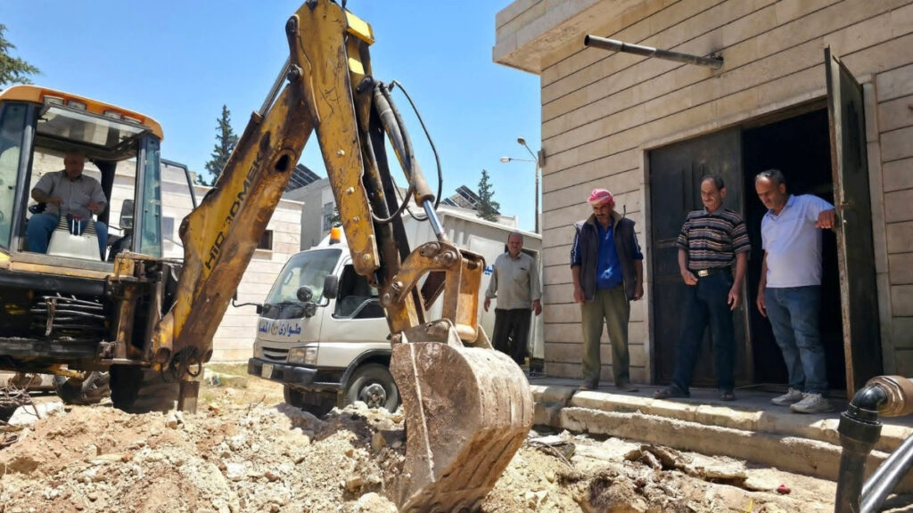 دائرة صيانة الشبكات بالشركة لعامة لمياه الشرب في حماة تقوم بإصلاحات لتحسين واقع المياه بحي القصور - 20 حزيران 2026 (الشركةالعامة لمياه الشرب بحماة)