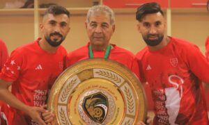 تتويج فريق أهلي حلب ببطولة الدوري السوري للرجال بكرة القدم للموسم 2025-2026- 4 تموز 2026 (نادي الاتحاد الحلبي)
