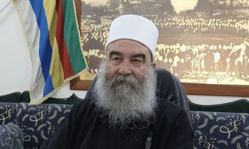 الشيخ حكمت الهجري الزعيم الروحي للطائفة الدرزية في السويداء - 9 آب 2025 (الرئاسة الروحية/فيسبوك)