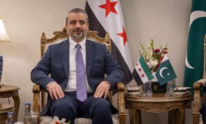 وزير الخارجية السوري أسعد الشيباني خلال زيارته إلى باكستان - 20 آب 2026 (وزارة الخارجية)