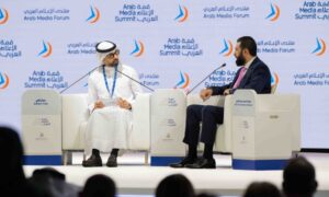 الرئيس السوري أحمد الشرع يشارك في قمة الإعلام العربي بدبي - 15 أيلول 2026 (المكتب الإعلامي لحكومة دبي)
