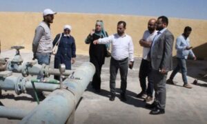 تفقد أعمال تأهيل محطة ضخ شعارة في الكسوة- 23 أيلول 2026 (وزارة الطاقة السورية)