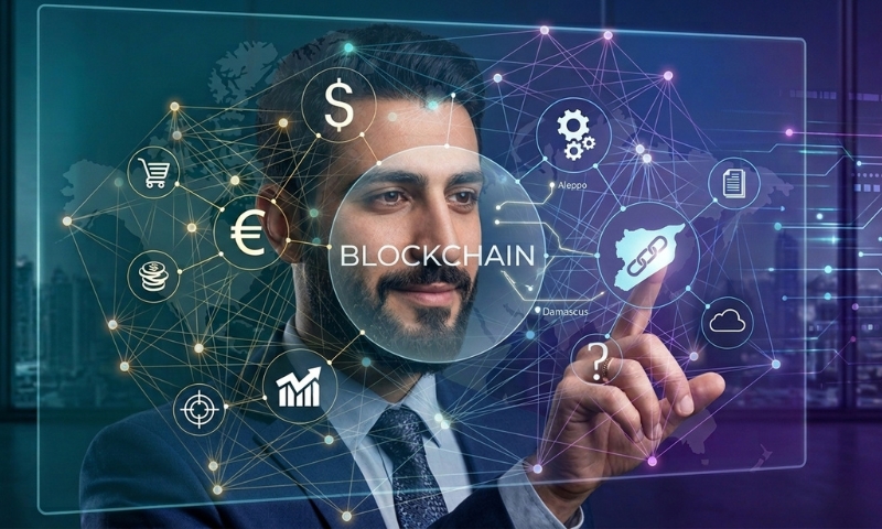 تقنية "البلوك تشين" تجعل إخفاء التلاعب أمرًا غاية في الصعوبة لكن المحاسبة الفعالة تظل مرهونة بمؤسسات تملك الإرادة والصلاحيات لحماية حقوق المواطنين (عنب بلدي/مولّدة بالذكاء الاصطناعي)