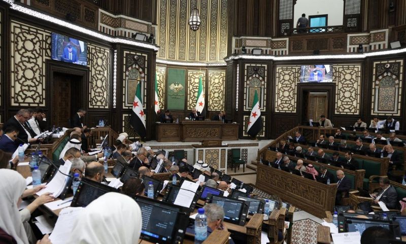 جلسة في مجلس الشعب السوري لمناقشة النظام الداخلي الجديد - 29 تموز 2026 (مجلس الشعب السوري/تلجرام)