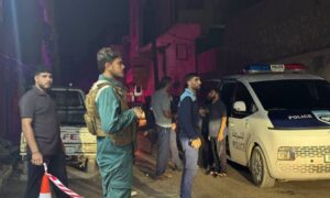 عناصر من الشرطة في حي المشهد بمدينة حلب - 28 أيلول 2026 (مراسل الأمن في حلب/ فيسبوك)