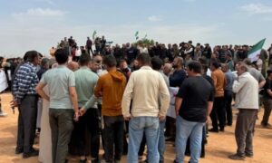 وقفة احتجاجية في ساحة الليرمون بمدينة حلب رفضًا لإجراءات الاستملاك- 3 أيار 2026 (الإخبارية السورية)
