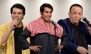 يعد إلياس كرم وذياب مشهور وأسعد الجابر من الفنانين الذين ذاع صيتهم في تراث الجزيرة السورية الغنائي (تعديل عنب بلدي)
