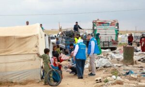 أول موكب للعائدين من منطقة منبج بحلب بدعم من المفوضية السامية للأمم المتحدة لشؤون اللاجئين- 1 حزيران 2026 (المفوضية السامية لشؤون اللاجئين)