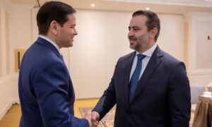 وزير الخارجية السوري أسعد الشيباني يلتقي نظيره الأمريكي ماركو روبيو في مدينة نيويورك - 23 أيلول 2025 (الإخبارية السورية)