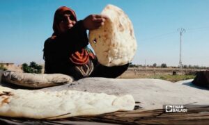 امرأة تخبز على التنور في ريف الحسكة – 11 أيلول 2026 (عنب بلدي)