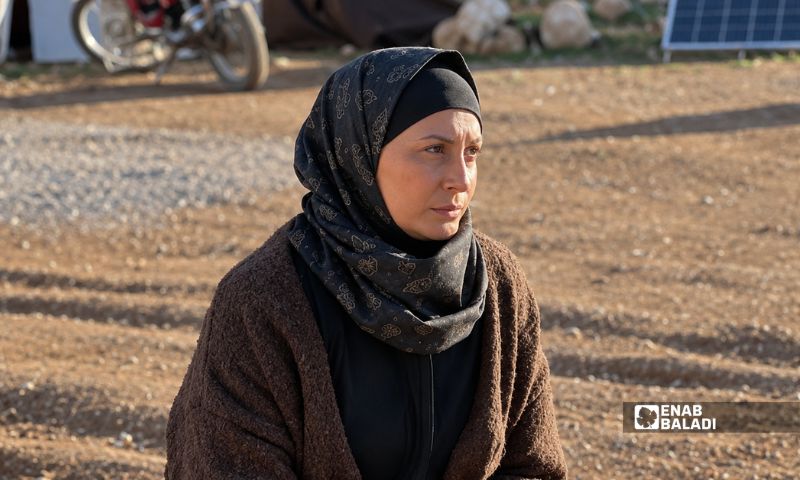 الفنانة ريم علي في مشهد من فيلم "طريق العودة" - 23 أيلول 2026 (عنب بلدي/ أمير حقوق)