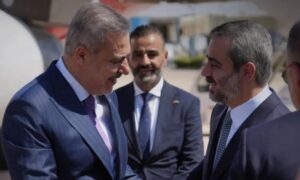 وزير الخارجية السورية أسعد الشيباني يستقبل وزير خارجية تركيا هاكان فيدان - 13 أيلول 2026 (الإخبارية)