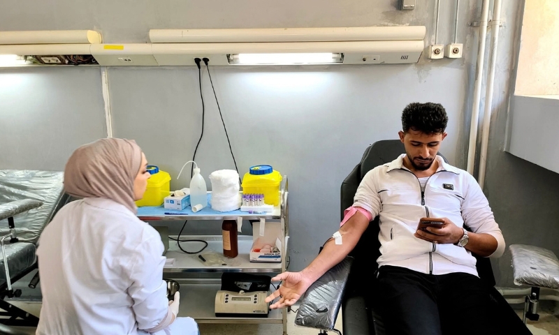 حملة للتبرع بالدم نظمتها وحدة قطف الدم في مستشفى الجولان الوطني بمحافظة القنيطرة - 17 حزيران 2026 (مستشفى الجولان الوطني)