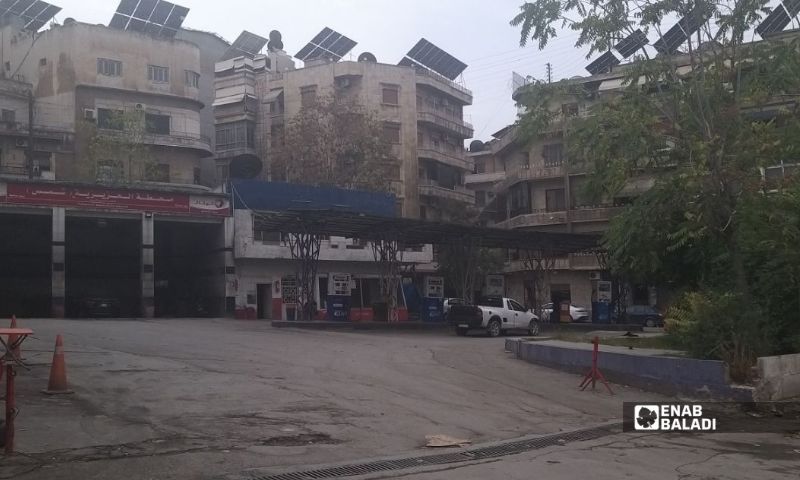 محطة وقود في حلب مغلقة بانتظار التوريدات - 12 تشرين الأول 2026 (عنب بلدي)